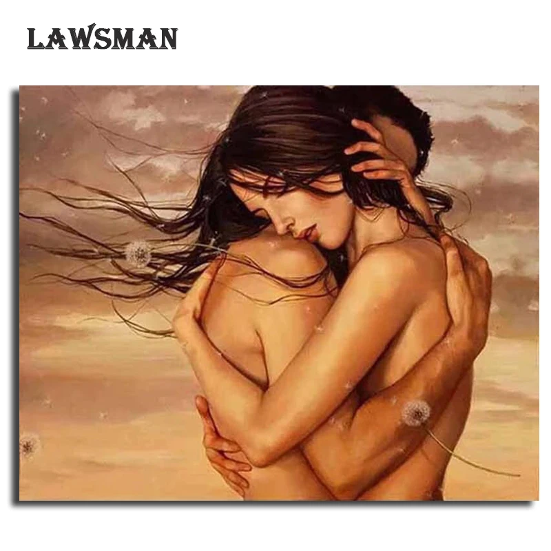LAWSMAN framelsee diy картина маслом по номеру расписанную холст для живописи Главная