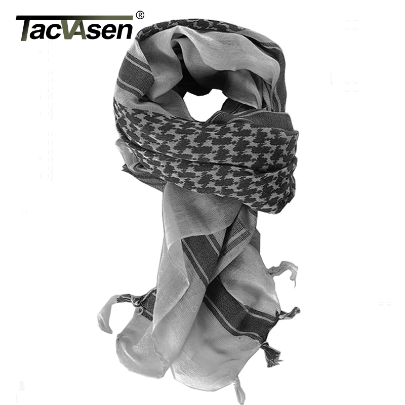 TACVASEN, мужской шарф в стиле милитари, тактическая пустынная Арабская Куфия, шарф, камуфляжный головной шарф, Женский арабский хлопковый Пейнтбольный шарф, маска для лица