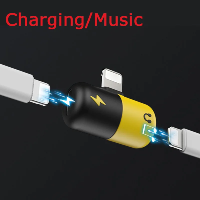 Dual 2 in1 for Lightning Adapter Charging Adapter For iPhone 8 Plus X IOS 10 11 12 Charger Splitter Headphone Adapter Converter Dual 2 in1 for Lightning Adapter Charging Adapter For iPhone 8 Plus X IOS 10 11 12 Charger Splitter Headphone Adapter Converter