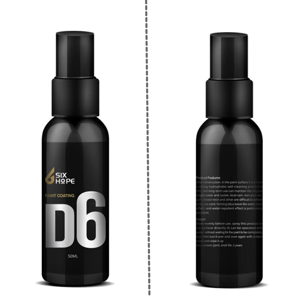  Ceramic Car Coating Liquid Glass 50ML 9H Hardness Car Polish Motorcycle Paint Care Nano Hydrophobic
