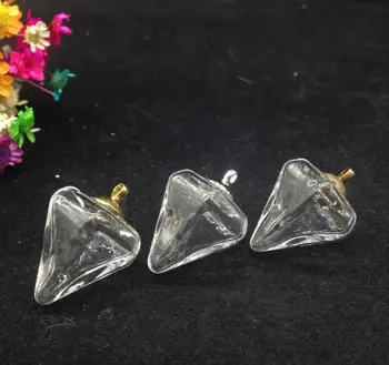 

20sets/lot glass globe antique bronze/silver/gold 8mm beads cap set glass bottle vial cover diy pendant necklace jewelry finding