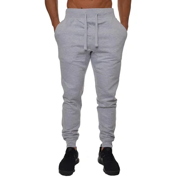 

Autumn Solid Gyms Men Joggers Sweatpants Mens Fitness Trousers Sporting Clothing Drawstring high quality Bodybuilding Pants