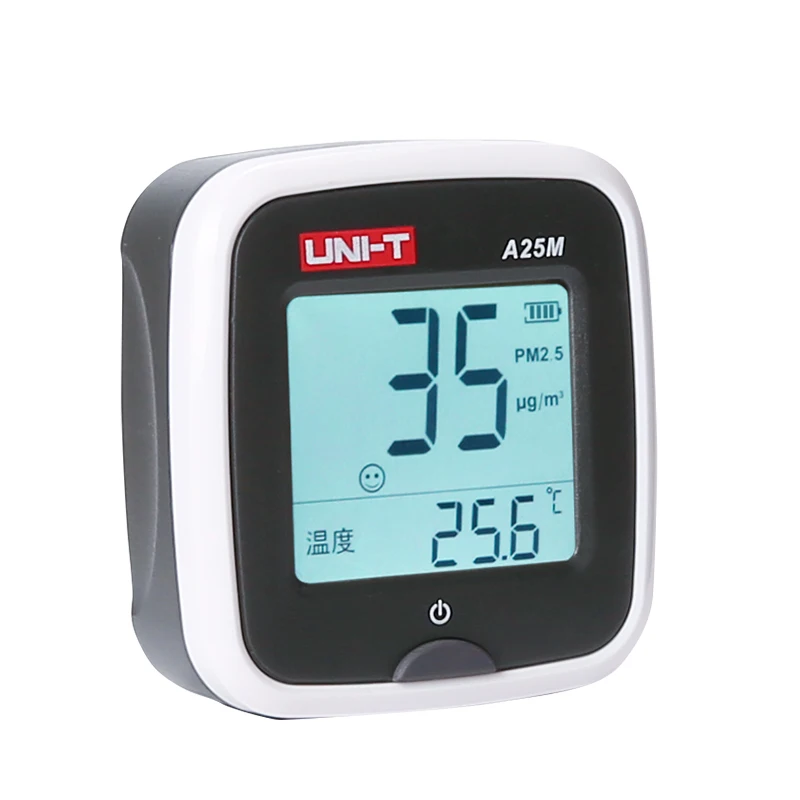 

UNI-T A25M PM2.5 Tesers Air Quility Monitor Measurement 0~500ug/Cubic Meters Auto Range Overload Indicate Input Polymer Battery