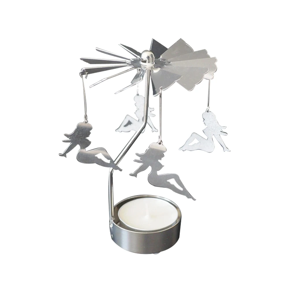 Carousel Candle Holder Sexy Lady Pendant Rotary Tealight Candle Holder