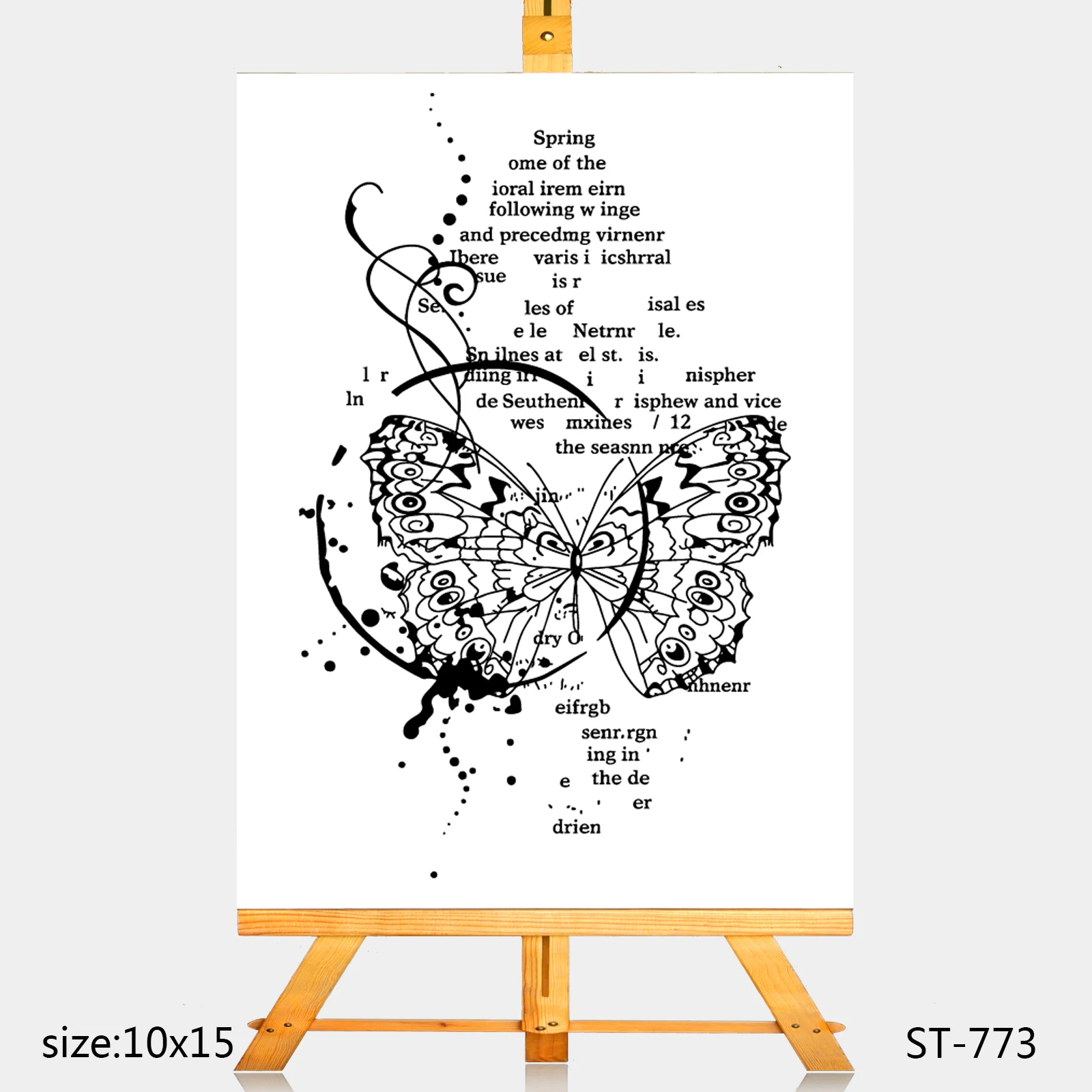 

AZSG Butterfly fossil Clear Stamps/Silicone Transparent Seals for DIY scrapbooking Card Making