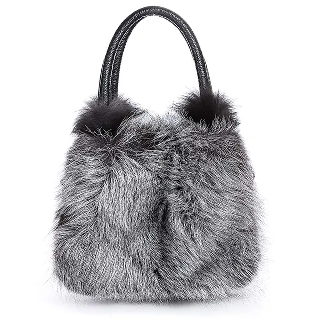 Etersto 2017 New Arrival Real Fur Bags Made By Whole Pieces Fox Fur Women Luxury Bags Real Fur