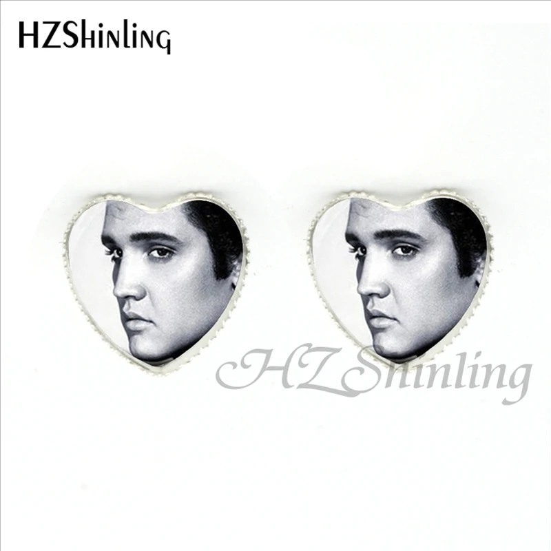 Ее 0016 новый дизайн Elvis Presley серьги в форме сердца ювелирные изделия рок Звезда