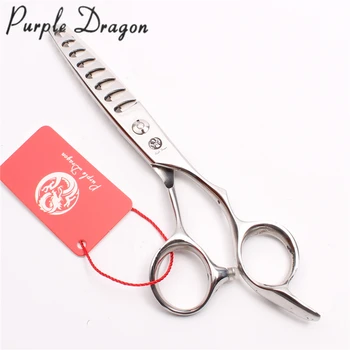 

6.0" 17cm 440C Purple Dragon Thinning Scissors Haircuts Scissors 8 Teeth Styling Tool Professional Hairdressing Scissors Z2007-A