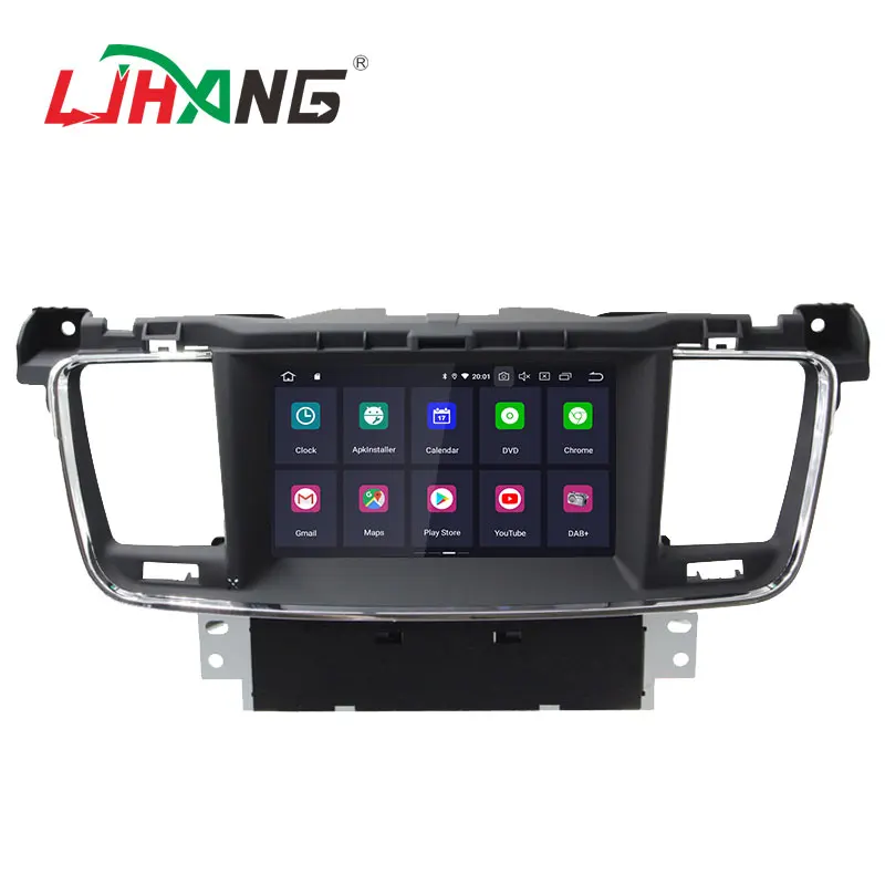 Excellent LJHANG Car DVD Player Android 9.0 For PEUGEOT 508 2011-2017 GPS Navigation 1 Din Car Radio Multimedia Wifi Stereo RDS Canbus IPS 1