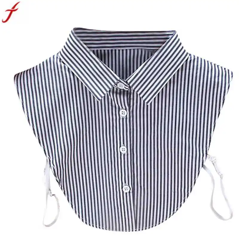 Fake Collar New Arrived Women Stripe Blouse False Collar Clothes For