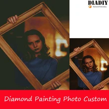DIADIY фото на заказ 5D алмазная картина вышивка крестиком изображение горного хрусталя DIY Алмазная мозаика Алмазная вышивка распродажа домашний декор