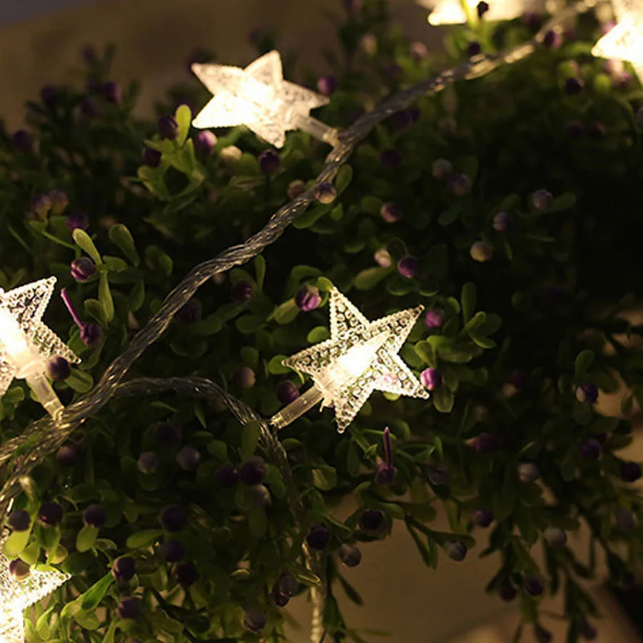 3M 20Leds USB LED Star String Light 8 Mode Remote Control Fairy Light Christmas Party Wedding Garden Home Decor Lighting Lamps (9)