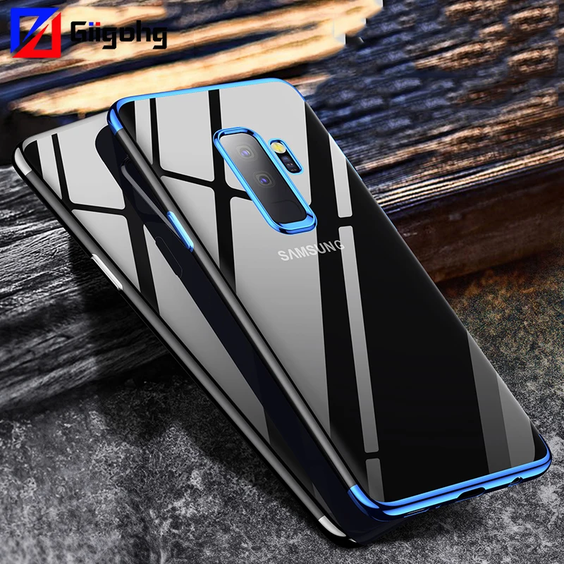 

S8 S9 Soft Silicon Transparent Case for Samsung Galaxy S9 S8 Plus S7 edge S6 S5 Note 8 9 5 Slim TPU Cell Phone Casing Cover