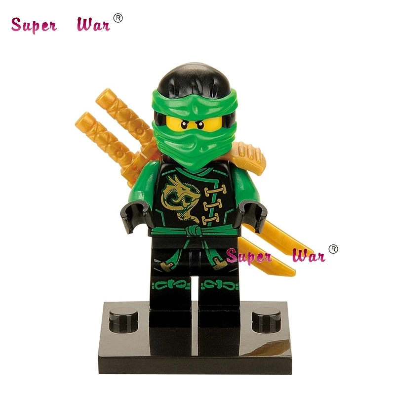 

1PCS superhero marvel Lloyd Gold building blocks action model bricks toys for children