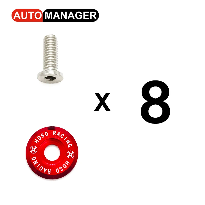 Gold M6 bolt /& rondelle trous M6x20 Universel