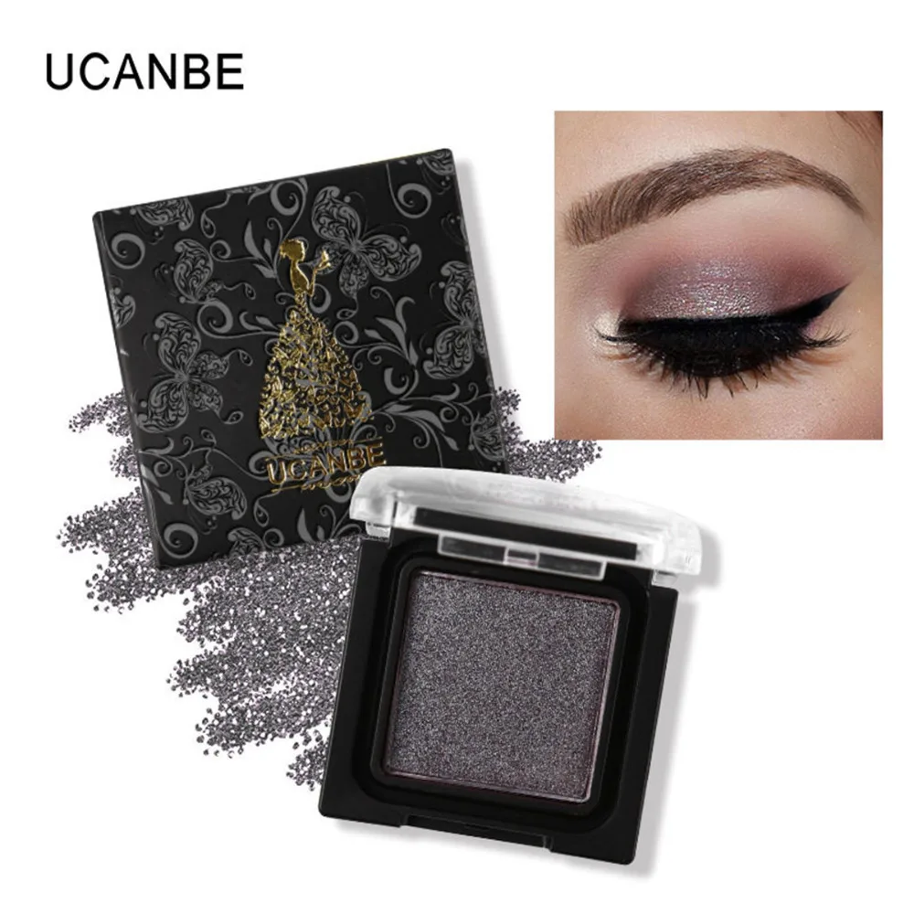 

UCANBE Brand 8 Colors Single Metallic Eye Shadow Makeup Palette Nude Shimmer Matte Pigmented Glitter Eyeshadow Cosmetics Set