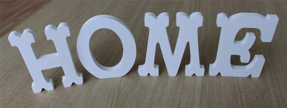 

Special fonts Wooden Wood Free Standing Letters Alphabet Word "home" "love" for Wedding Party Home Decoration's gifts