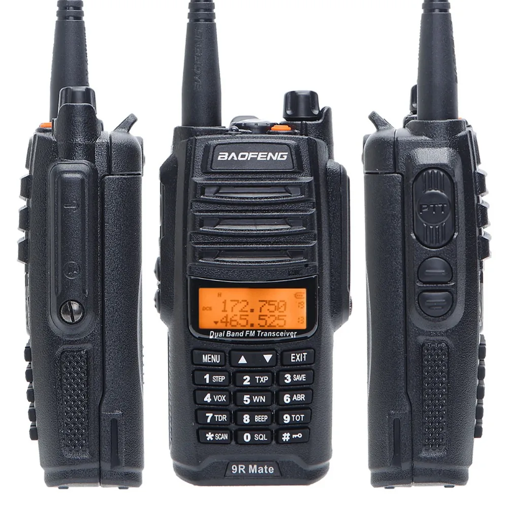 Baofeng UV-9R Коврики IP67 влагонепроницаемые Walkie Talkie 10 Вт Dual Band 136-174/400-520 МГц Любительское радио, Си-Би радиосвязь 10 км дальность UV-9R плюс UV-82