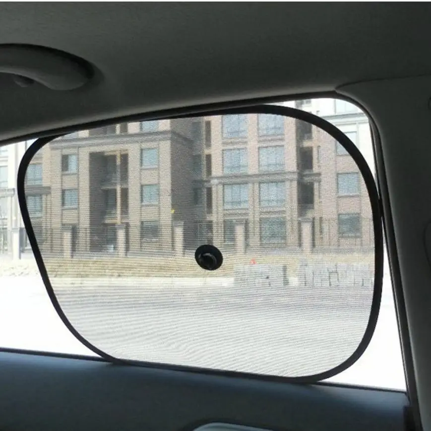 Солнцезащитные очки 2x Черный Дети окна автомобиля УФ Защита слепой сетки Твин jun21
