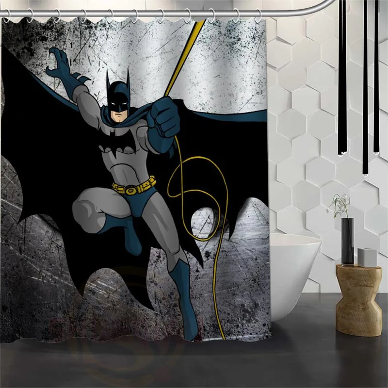 

Best Nice Custom Comics Batman Shower Curtain Bath Curtain Waterproof Fabric Bathroom Curtain 165X180cm,180X200cm P#