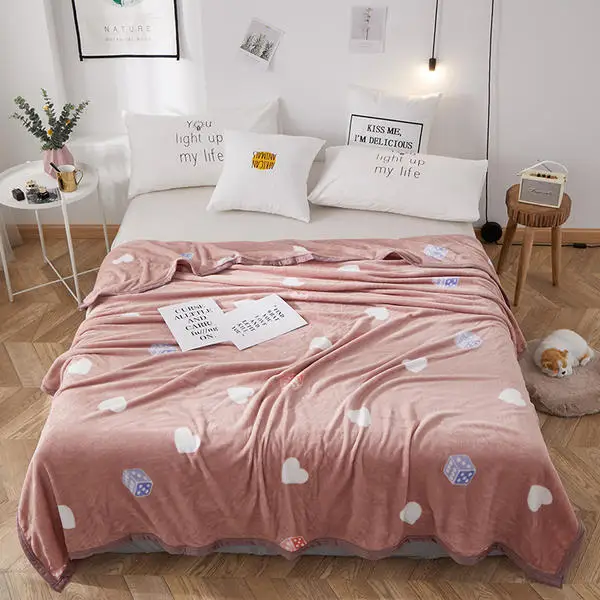 

Coral Fleece Blankets Bed/Sofa Sleeping Cover Bed Throws Bedsheet Children's Wool Blanket Fleece Blanket Fur Blanket