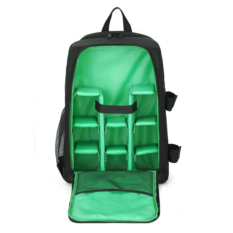 Водонепроницаемая DSLR камера сумка функциональная камера рюкзак с защитой от дождя SLR штатив чехол для фотографа Canon камера сумка - Цвет: Светло-зеленый