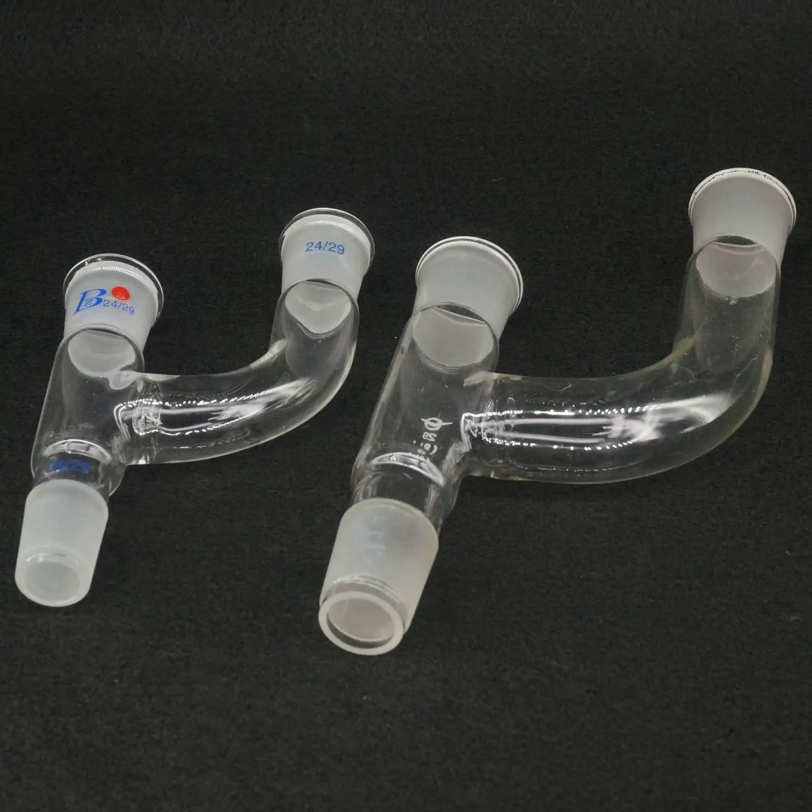 колба для экстрактора сокслета. U образная мерная трубка лабораторная. лабораторные пробирки термостойкие. , h-6cм. стеклянная трубка 8мм.