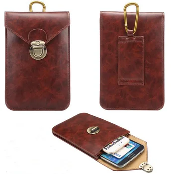 

Dual Pouch Hook Loop Waist Belt Leather Phone Case For iPhone XR XS Max,For iPhone 6 6s 7 8 Plus,Google Pixel 2 3 XL,Yota 3