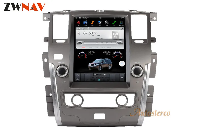 

ZWNVA Tesla style Screen Newest Android 6.0 64+2GB Car GPS Navigation Radio Stereo Head Unit For NISSAN PATROL 2010-2017