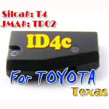 ID 4C(T4) Техас чип(физические идентификаторы) для Toyota 10 шт./лот