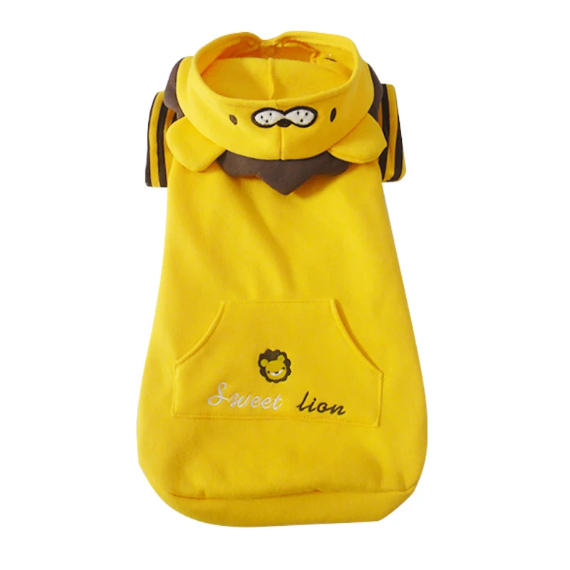 PETSOO Big yellow lion dog clothing jumpsuit pets dogs clothing puppy