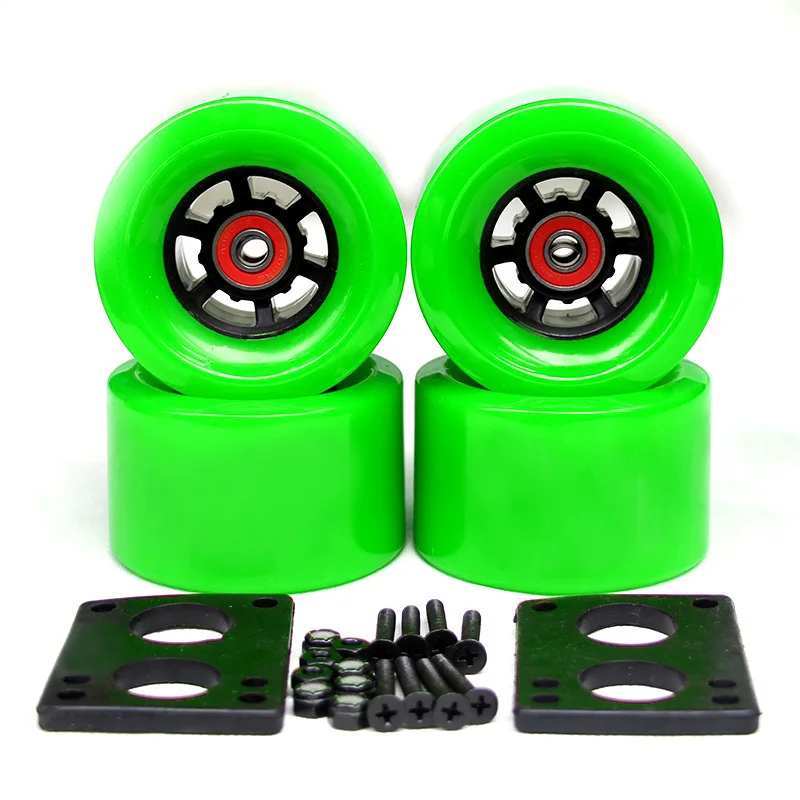 Новые Колеса Лонгборд электрические колеса для скейтборда 78A 90*52 мм ABEC-9 подшипники втулки аппаратная прокладка скейтборд части