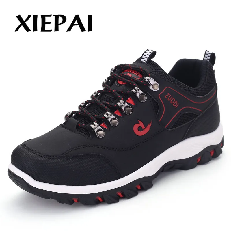 2019 Autumn Spring Footwear Man Fashion Sneakers Big Size 38-47 Leather Platform Shoes Durable Rubber Soles | Обувь