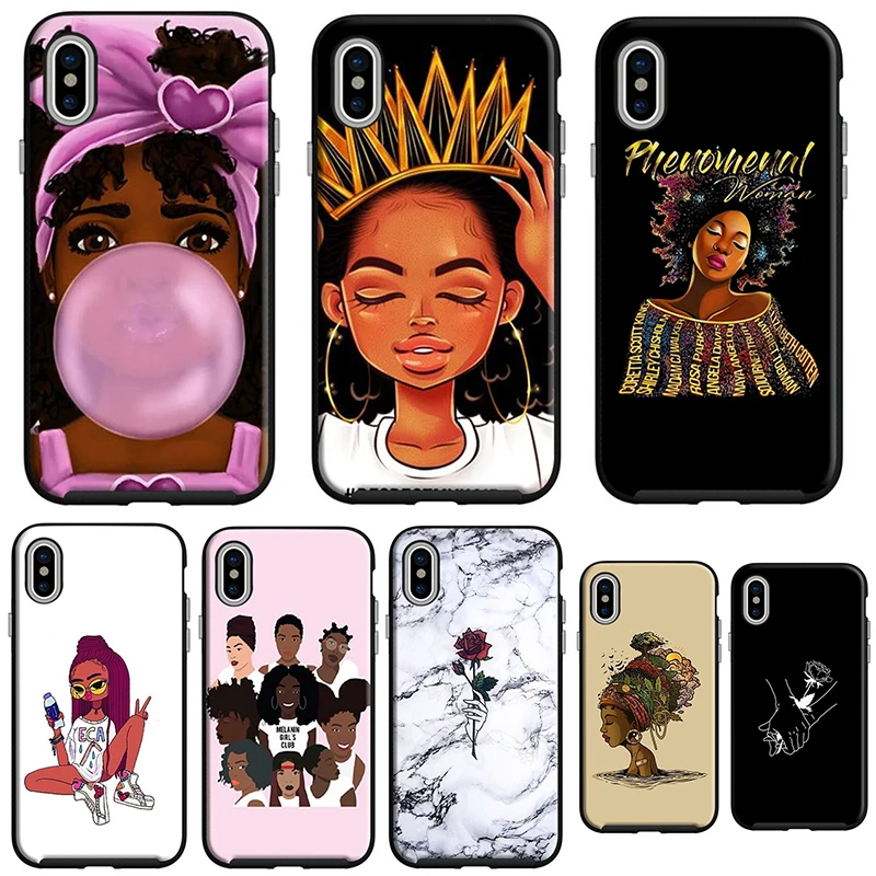 2bunz Melanin Poppin Aba Cases For iPhone X Fashion Black Girl Soft