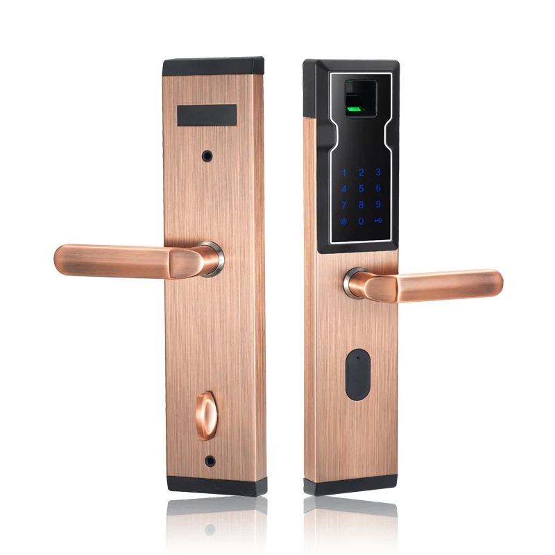 

Biometric Electronic Smart Door Lock Fingerprint Keyless Code Lock Smart with 4 Cards,2 Mechanical Keys for Entry Office Home