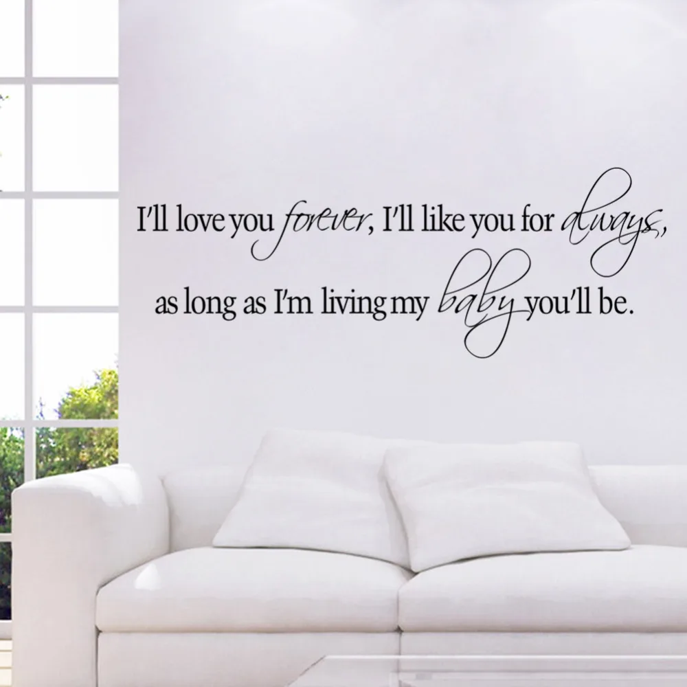 Love You Forever Like You Always As Long As I m Living My Baby You
