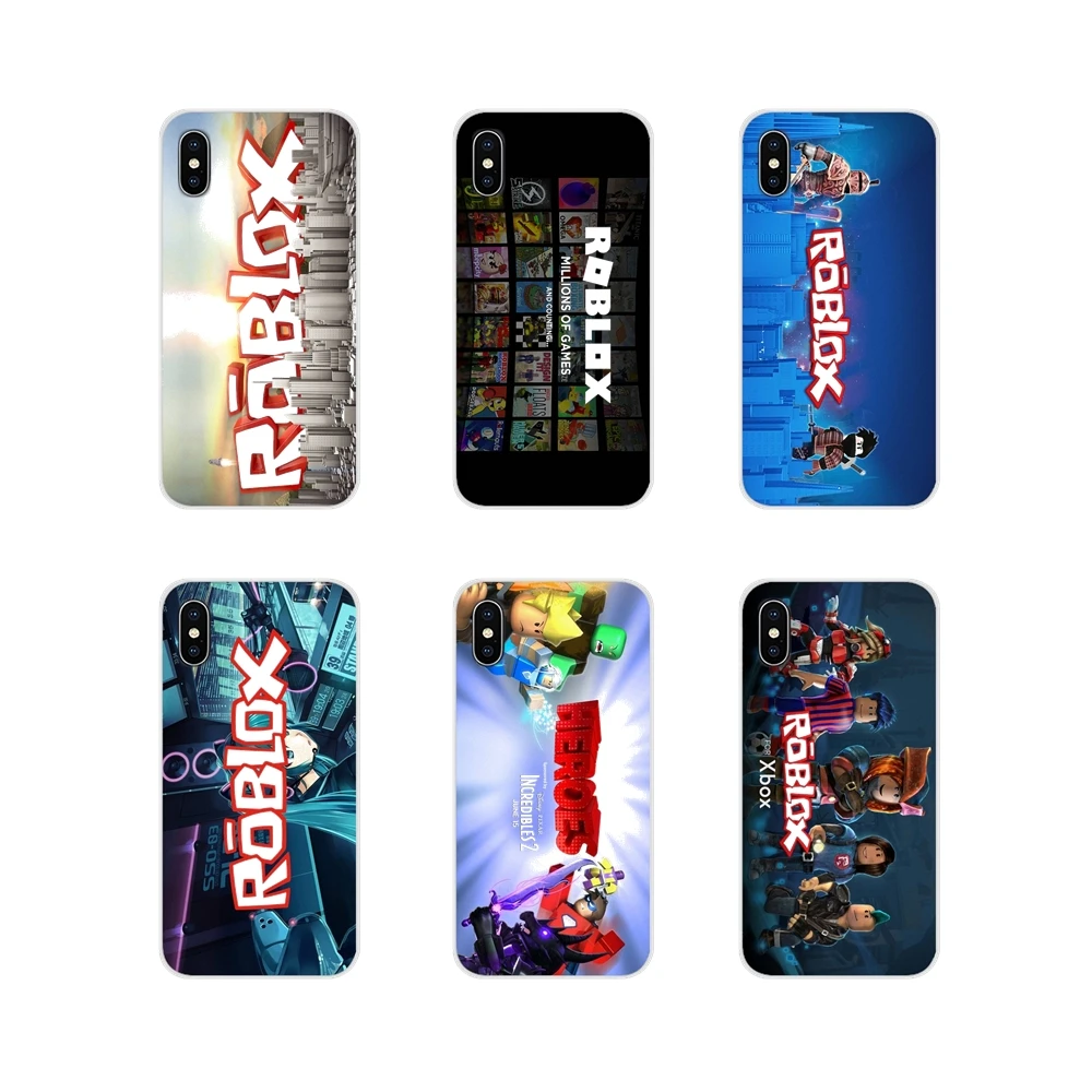 

For Xiaomi Redmi Note 6A MI8 Pro S2 A2 Lite Se MIx Max 2 3 For Oneplus 3 6T TPU Transparent Shell Cases Games Roblox Logo Poster