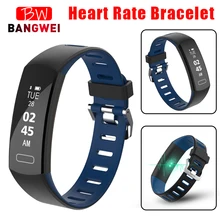 BANGWEI Smart watch women men Sport watch Heart rate monitor pedometer fitness tracker IP67 waterproof watches for Android iOS