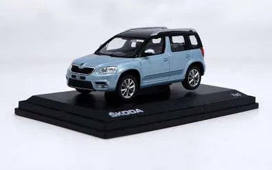 1:43 SKODA Yeti City Edition литая под давлением модель автомобиля Коллекция Металл для детей Подарки оригинальная коробка - Цвет: Синий