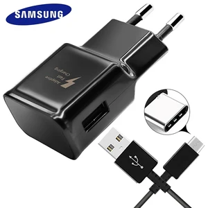 Samsung S8 S9 Plus S 8 Fast Charger Original Adaptive Quick Travel Wall Adapter Charge 1.2M Type C Cable 9V1.67A&5V2A Charging