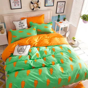 

Carrot vegetables Bedding Sets Quilt Cover duvet cover Set bed sheet pillow cases twin full queen king size Home textiles