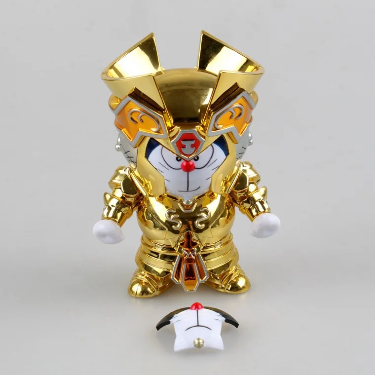 HKXZM аниме Рисунок 10 см Catoon Doraemon DoraCat Gemini ST Seiya Миф Ткань Золото Ex Gemini ПВХ фигурка коллекционный режим игрушки - Цвет: no retail box