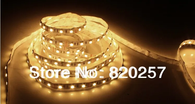 

free shipping 5m warm white strip 12v 5050 30leds/meter 150 smd led strip lights