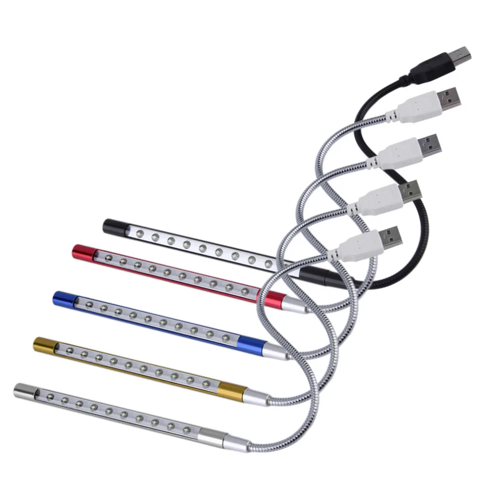 

product Mini Portable Flexible 10 LEDs USB Light Computer reading Lamp for Notebook Laptop Computer Desktop PC Keyboard