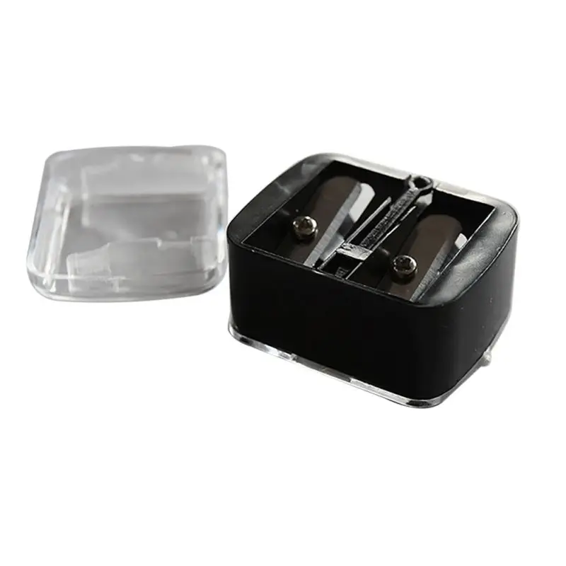 

Newest Double Holes Cosmetic Sharpener Useful Pencil Sharpener For Cosmetic Brush Eyeliner Pencil Makeup Pencil