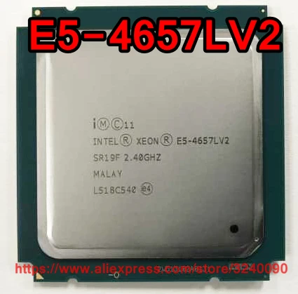 Intel ЦП Xeon E5-4657LV2 2,4 ГГц 12-жильная возможностью погружения на глубину до 30 м LGA2011 E5-4657L V2 E5 4657LV2 процессор E5 4657L V2 e5-2695v2