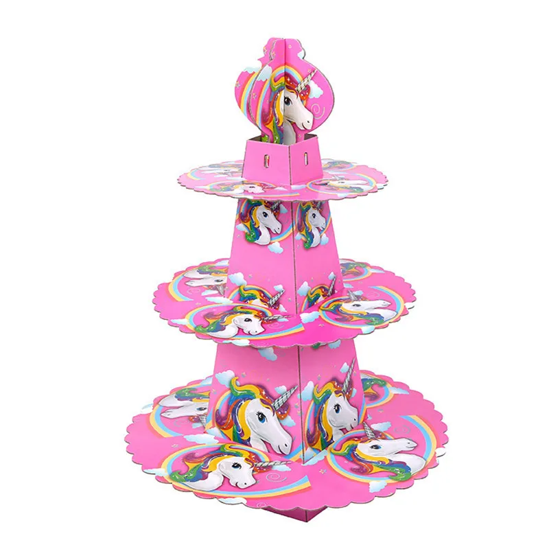 

Unicorn Party Unicorn Theme Birthday Party Decoration Boy Girl Child Holiday Party 1 Pack 1-Pcs Cake Stand Party Supplies