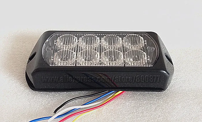 LED surface mounting light for car, LED warning Light, 8*3W LED, 26 flash, DC12/24V, synchronication function, LED grill light house alarm keypad