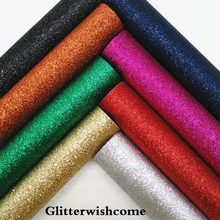 Glitterwishcome 21X29 см A4 Размеры виниловые обои для банты тонких блестящая кожаная ткань винил для банты, GM238A