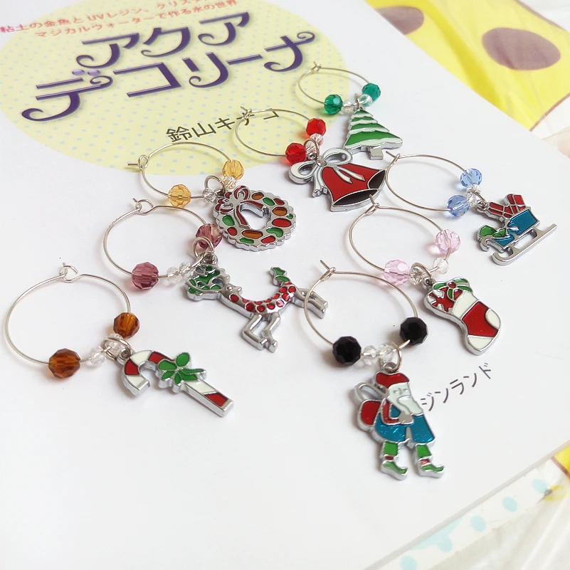 Wine Glass Art Charm